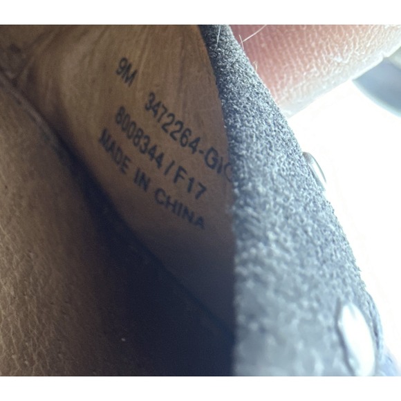 Frye Embroidered Studded Pointed Toe Slip On Ballet Flats Gray Suede 9M Size 9 - Picture 4 of 10